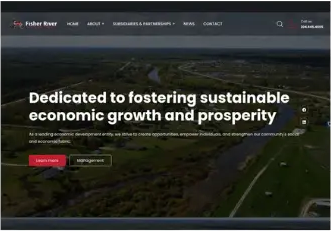 Fisher River Economic Development Corporation website homepage