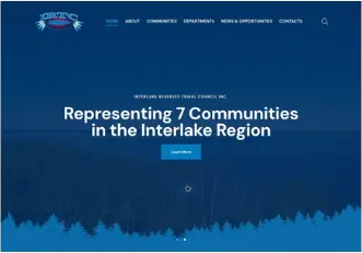 Interlake Reserves Tribal Council Inc. website homepage