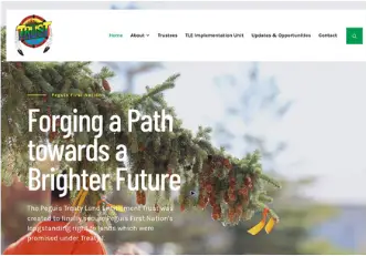 Peguis Treaty Land Entitlement Trust website homepage